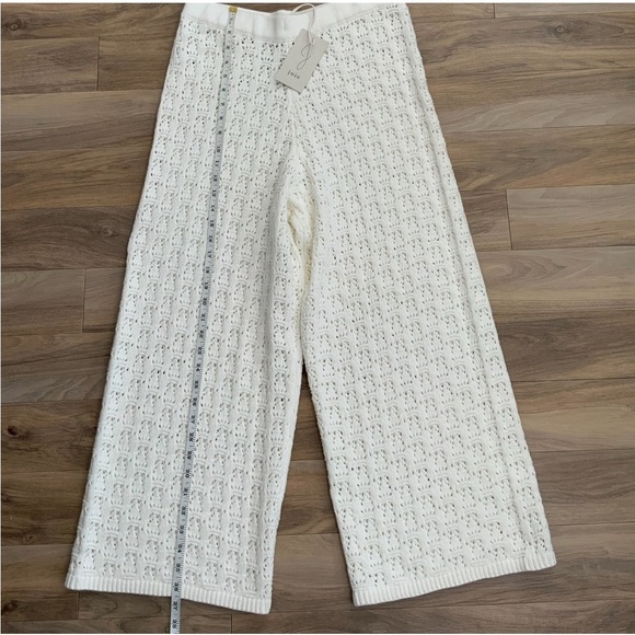 Joie 2 Pc Set Crochet Wide Leg Pants And Tank Top - Picture 11 of 11
